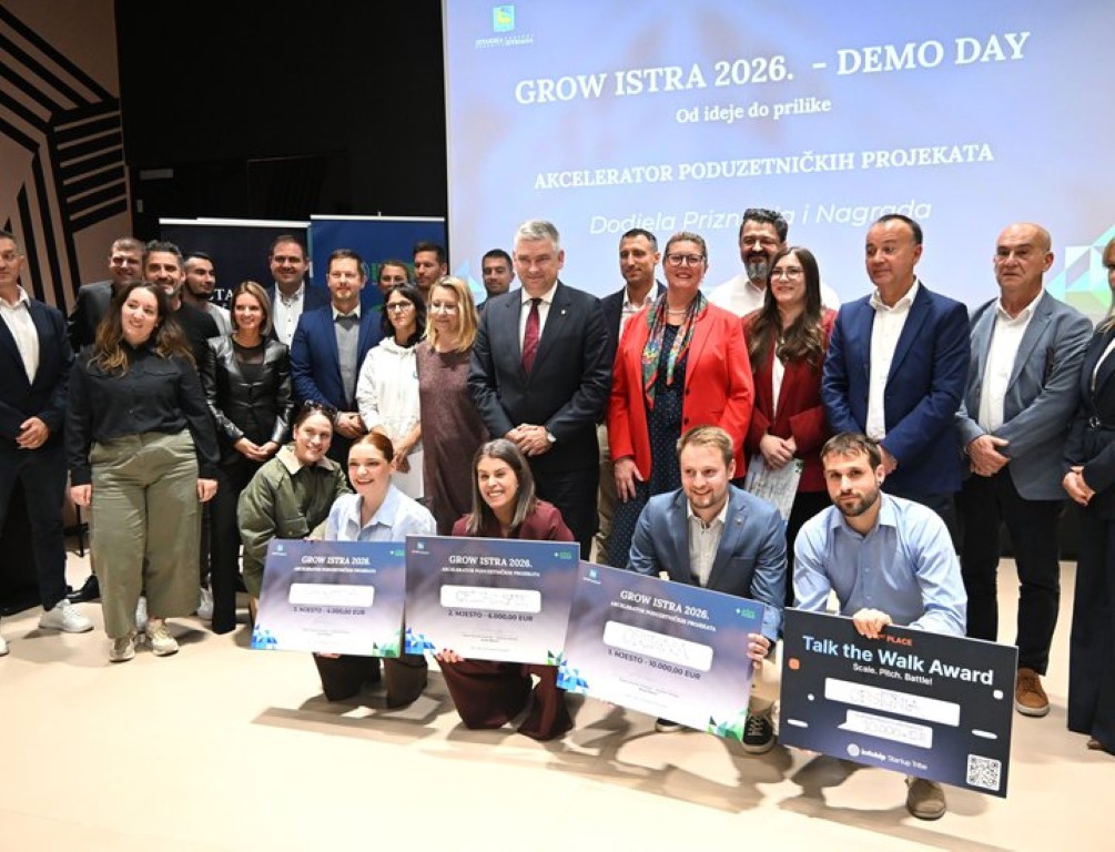Proglašeni najbolji projekti novog programa Istarske županije GROW ISTRA 2026! 